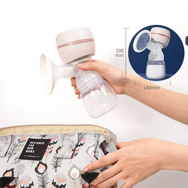 Electric breast pump intelligent all-in-one automatic breast pump breast massager silent breast pump breast milk milking bottle 4