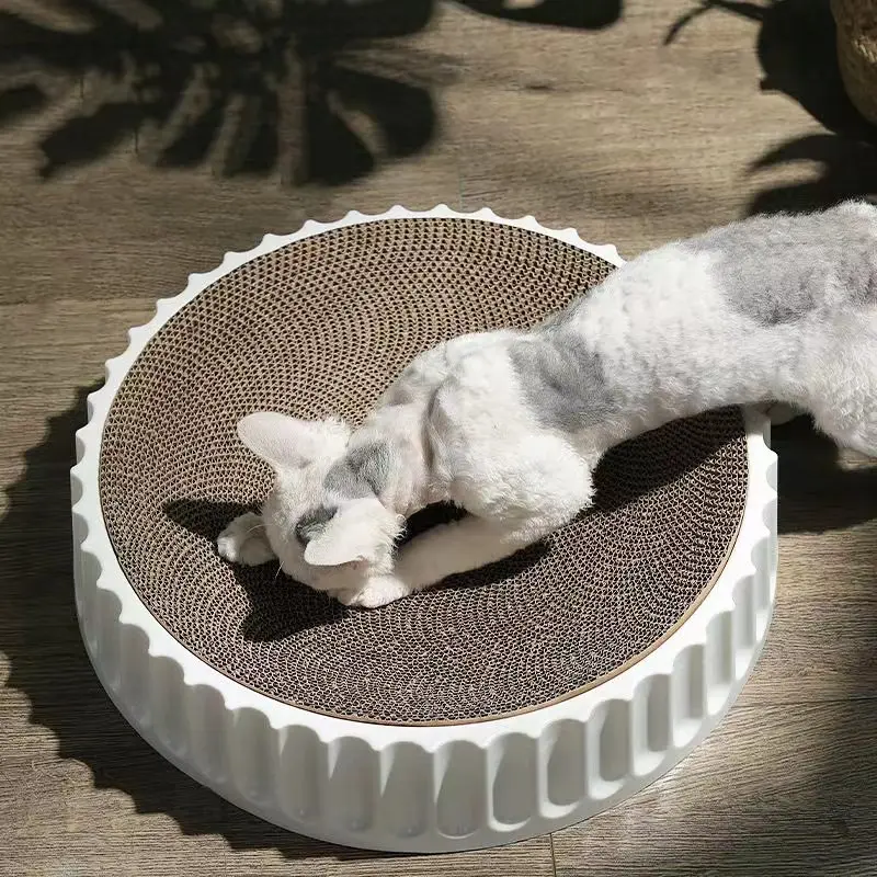 Round Cat Scratcher Pad Cardboard Cats Scratching Board cat scratching mat cat scratch mat cat scratch board