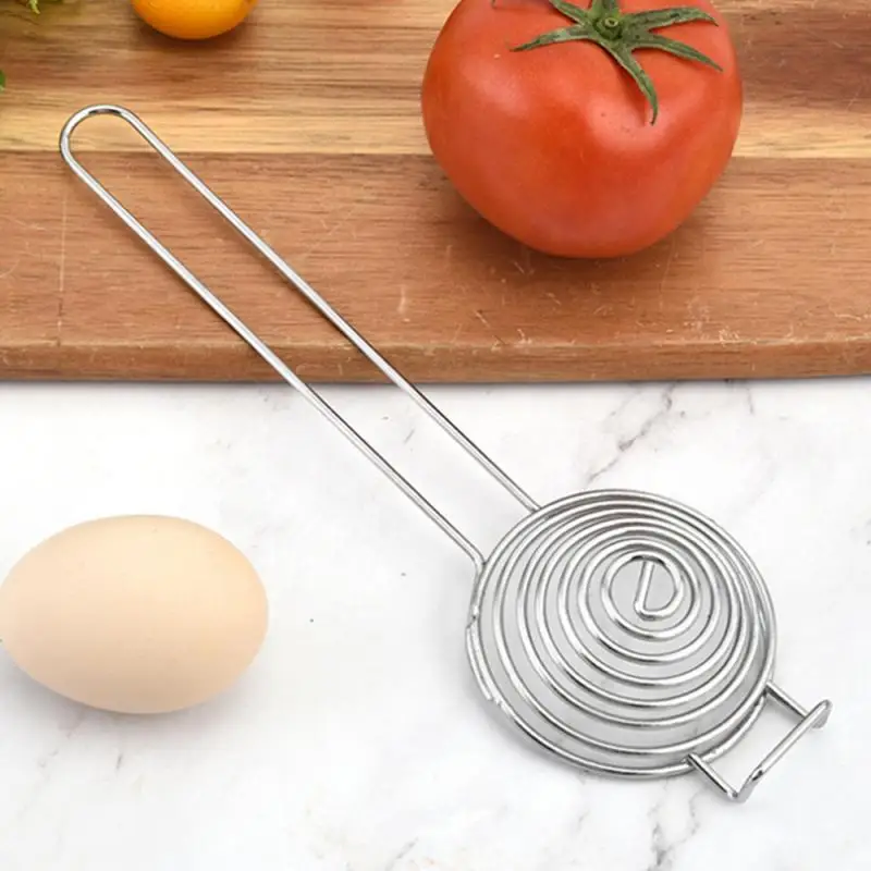 Kitchen Tool Egg Separator Long Handle Egg White Separator Food Grade Stainless Steel Yolk Divider Filter egg separator