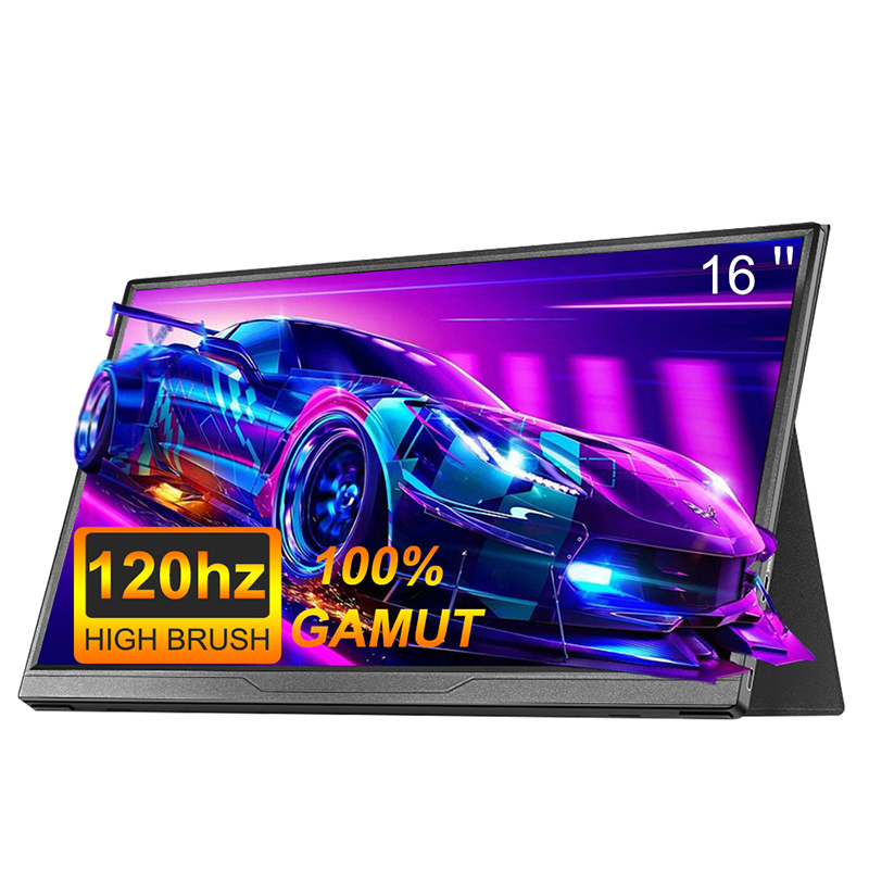 16 inch Portable Monitor  120HZ 100%sRGB Display FHD External Second Computer Screen Gaming for Laptop Cell Phone Ps4 Switch