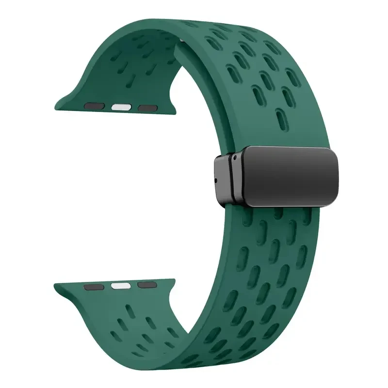 Universal Magnetic Silicone Watch Strap - Premium Adjustable Replacement Band