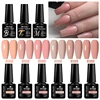 9Pcs/Set Gel Nail Polish Popular Colors Pink Red Black In Autumn Semi Permanent Soak Off UV LED Nail Art Gels Nail Varnish 2