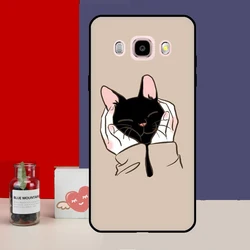 Black Cat Cartoon Cute Phone Case - Stylish and Protective Cover for J8 2018 - J810 (CCC5573)