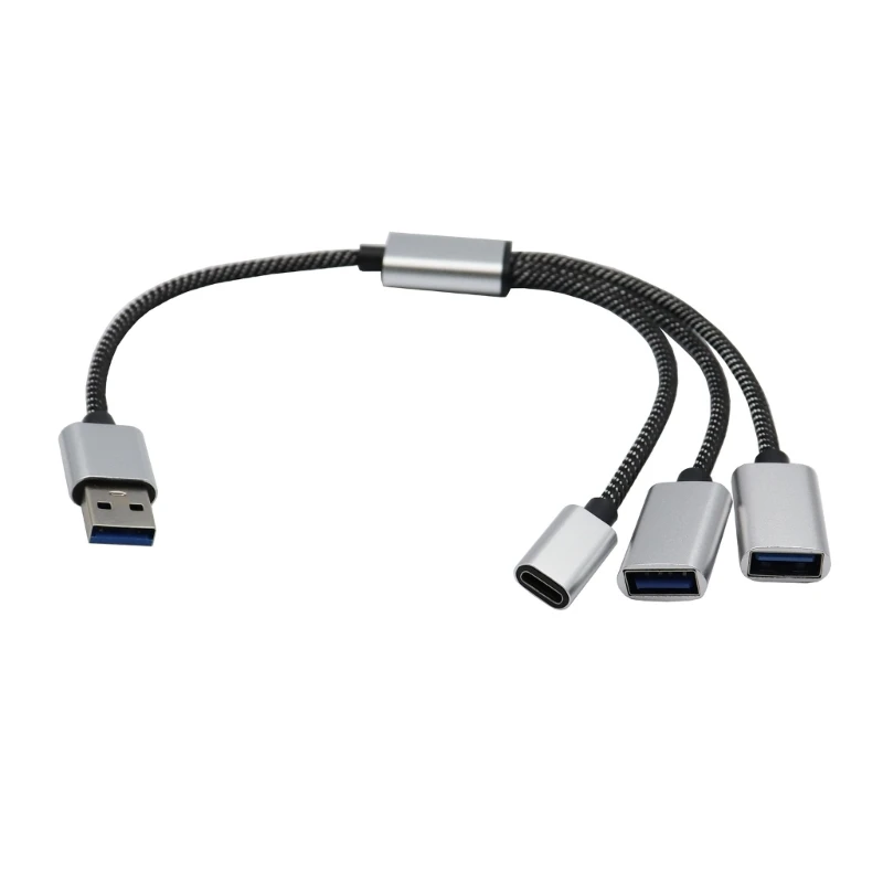 System-S Cavo Adattatore USB 3.1 Tipo C Maschio A Micro USB Femmina – Prolunga 28 Cm Per Dati E Ricarica