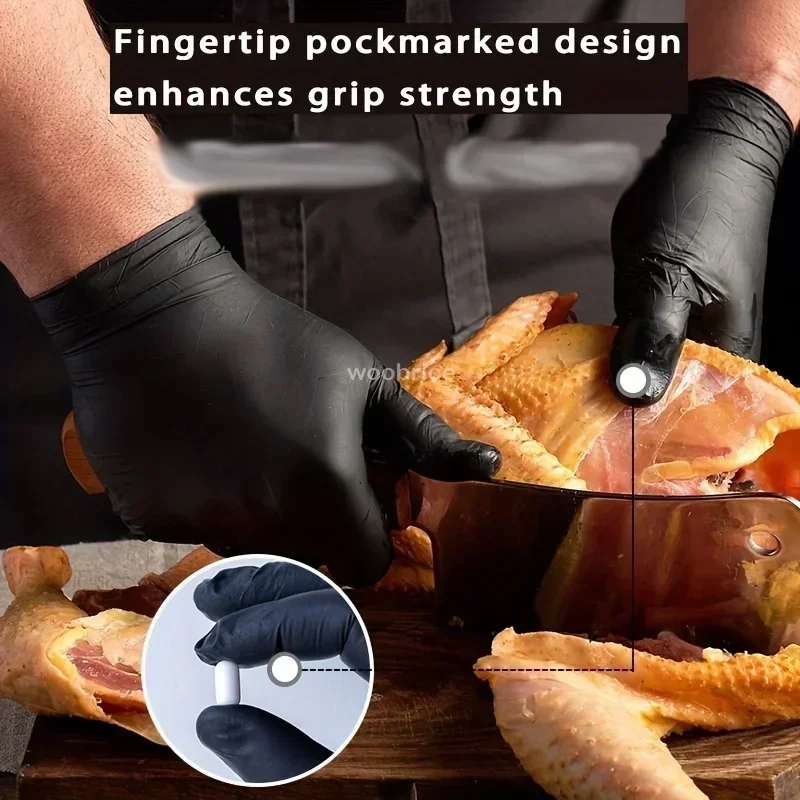 Black Nitrile Disposable Gloves