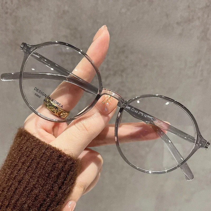 Women High Art Reading Glasses Ultra Light Fashion HD Presbyopia Eyeglasses Anti Blue Light Vintage Round Frame Men Eyewear - 3