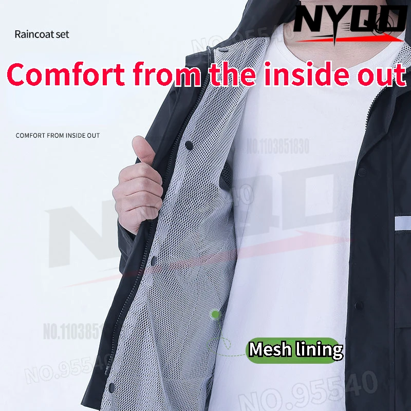 Raincoat and rainpants suit men's and women's split takeout riders' body against rainstorm electric motorcycle adults 우비