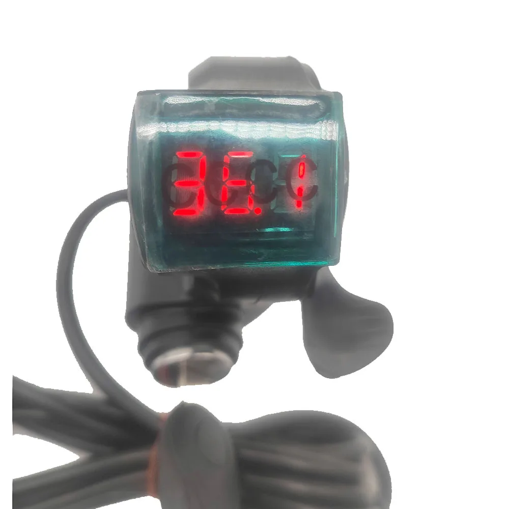 Electric Bicycle/Scooter/E-bike Thumb Throttle Lock Key Battery Power LED Display 12V 24V 36V 48V 60V 72V 84V 96V