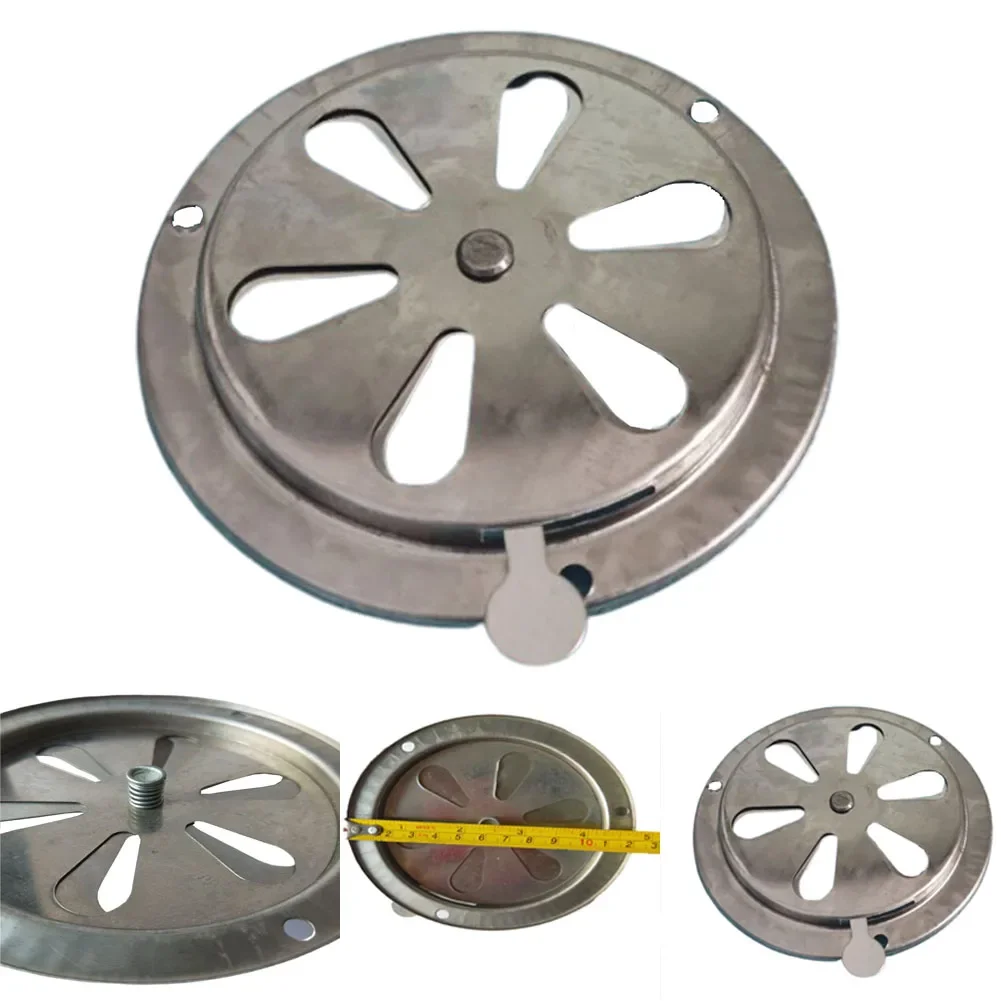 Stainless Steel BBQ Grill Smoker Exhaust Vent 125mm Round Oven Stove Air Vent Damper Replacement Parts Kitchen Accessories air vent damper