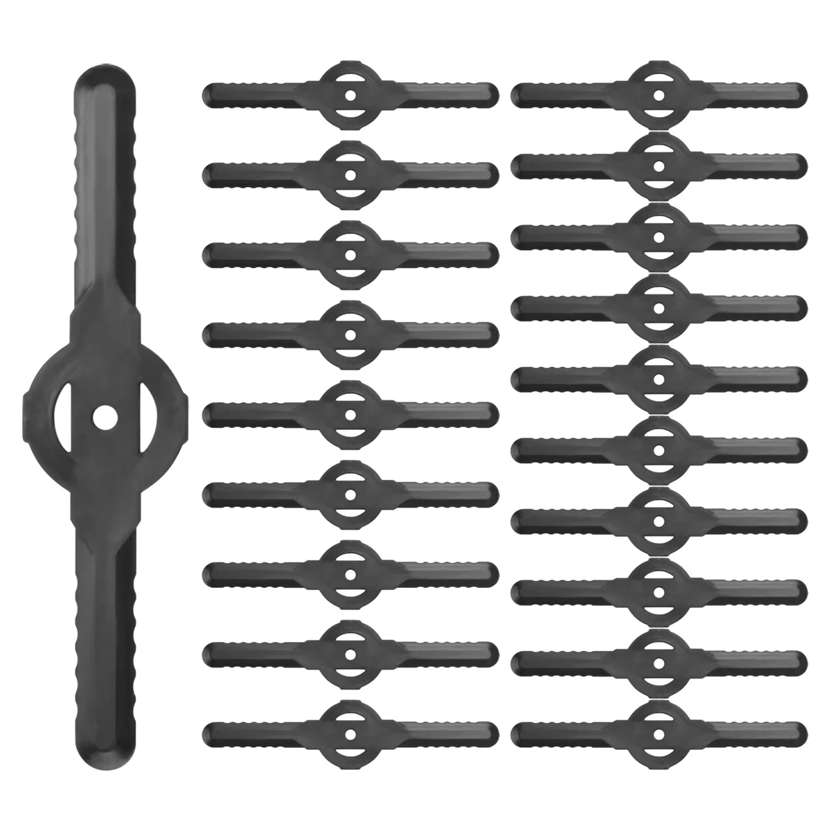 20Pcs Plastic Grass Trimmer Blades Lawn Mower Blade Cordless Trimmer Garden Tool Lawn Mower Accessories