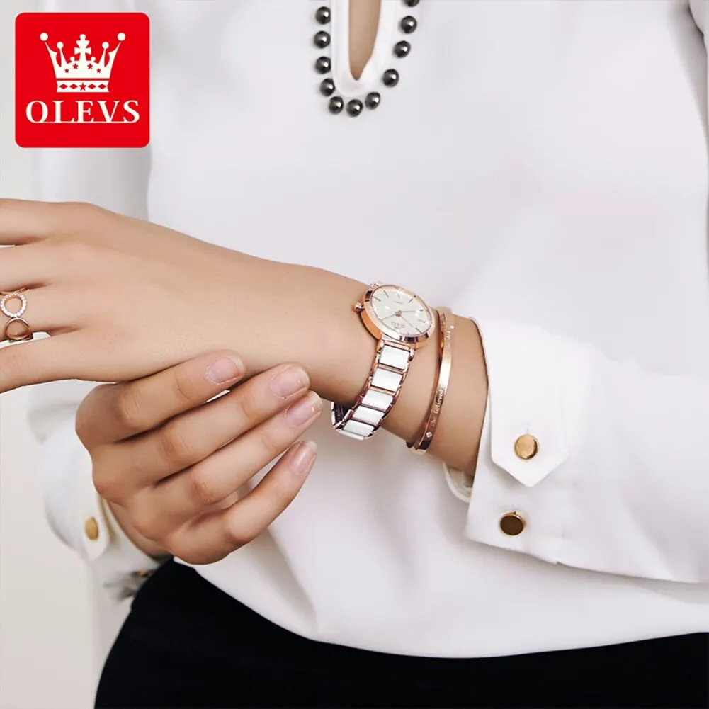 Fashion Women Watches Relogio Feminino Luxury Rose Gold Watch Ladies Quartz Wrist Watch Ceramic Strap Clock Reloj Mujer_voghion.com