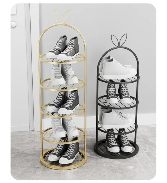 KEETDY 4-Tier Long Shoe Rack for Closet Floor, Wide Shoe Organizer Storage,  Stackable Shoe Rack for Entryway Metal Shoe Shelf - AliExpress