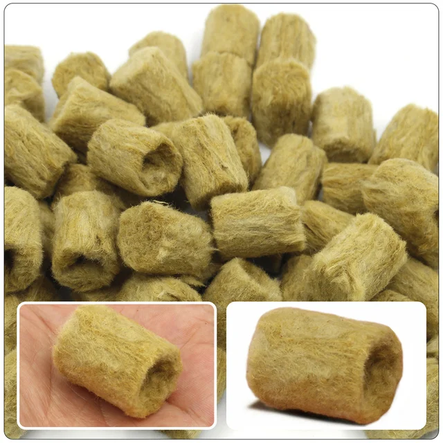 50 Dcs Phyto Stoneugool Grow Cockes Rock Gyapjú Indító Hidroponikus Mini Blokkok Lakosztály Leelõzõ Táptalaj - Image 3