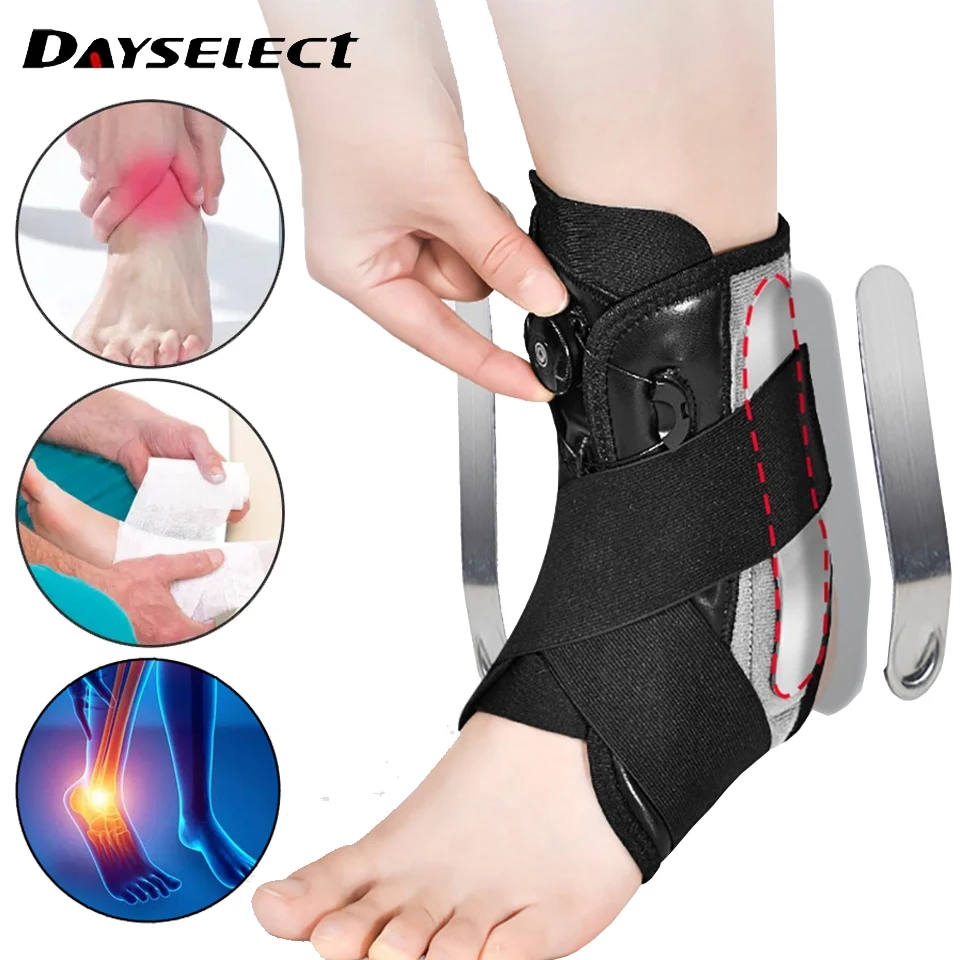 

1Pcs New Ankle Brace Stabilizer, Lace Up Adjustable Support, Stirrup Compression for Sports, Injury Recovery, Sprain, Ankle Wrap