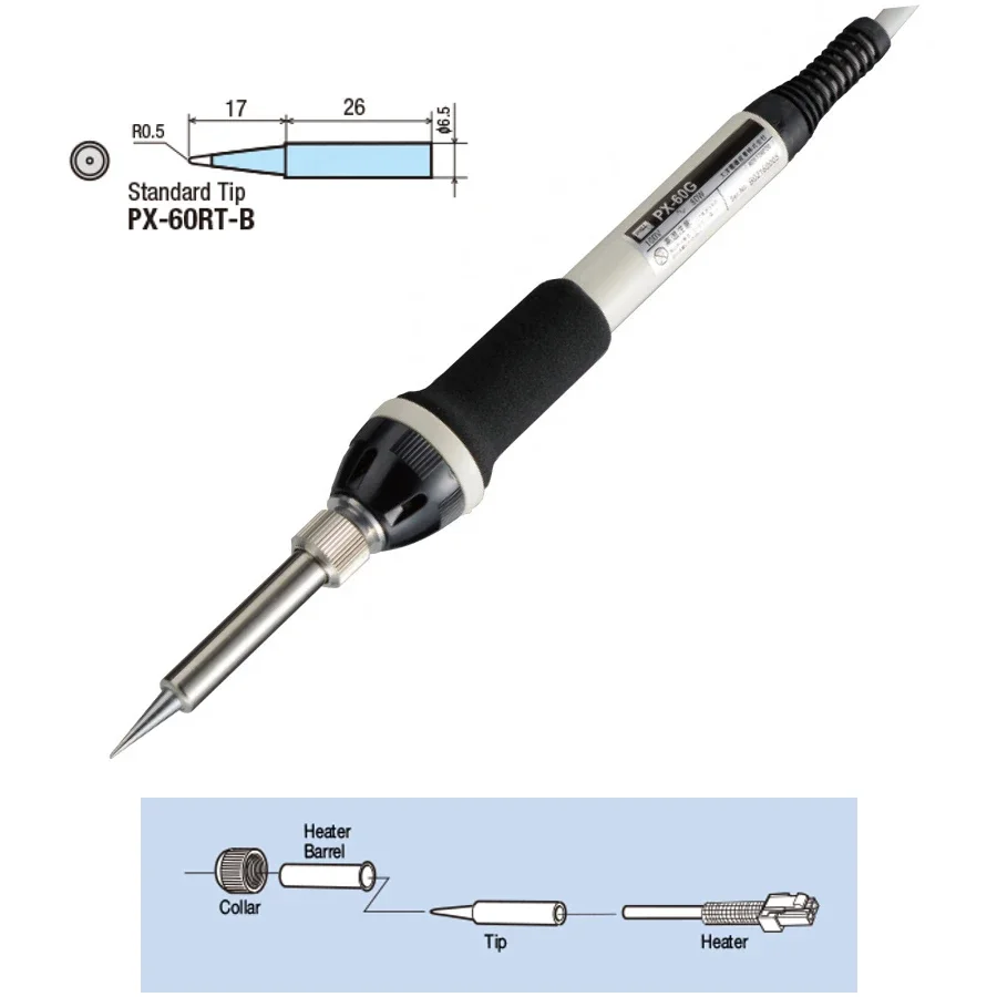 GOOT PX-501 Mini Soldering Station with Temperature Controlled without Iron Stand 250℃-450℃ Anti-static Rapid Heating Up 5