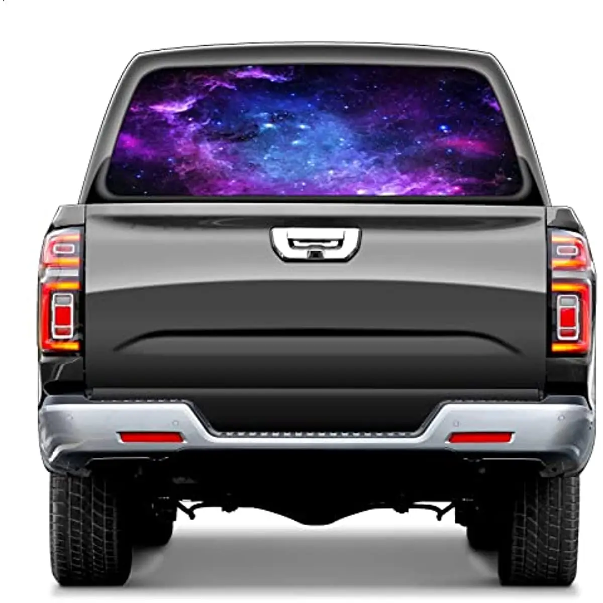 

Truck Rear Window Decal Wrap Galaxy Space Pickup Trucks Back Window Sticker Graphics Decor Vinyl Window Film Fit Most Pickup Tru
