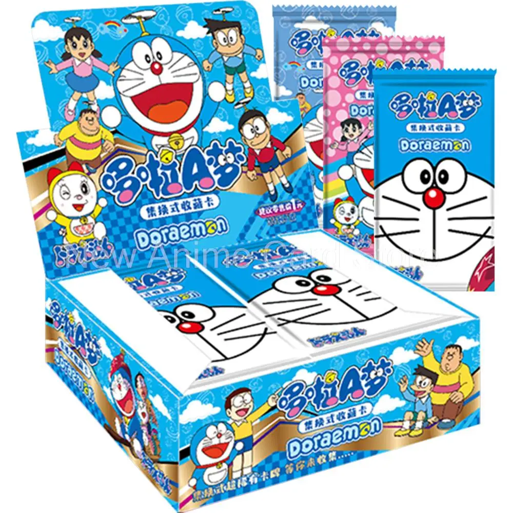 Новая коллекция карт Doraemon для детей, периферийные карточки из аниме Shin-chan, бумажные карточки, хобби, детские подарки, искусственные настольные игры новые карты аниме inuyasha коллекция карт реинкарнация любви игральные настольные игры детские хобби doujin игрушки подарки на день рождения