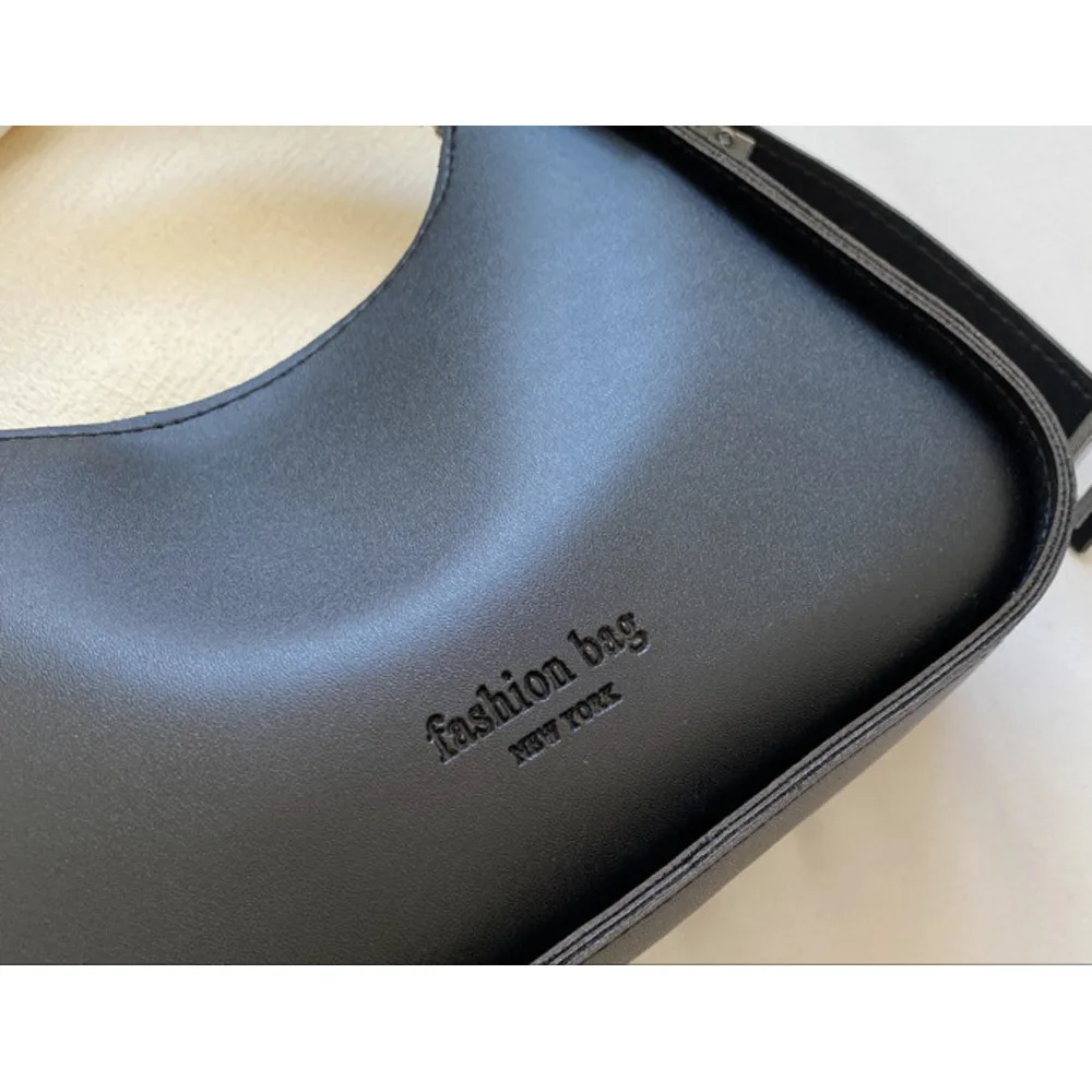 Borsa a tracolla larga casual alla moda in tinta unita da donna, versatile, con tracolla larga, con sensazione avanzata, 2024_voghion.com