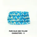 Blue yellow letters