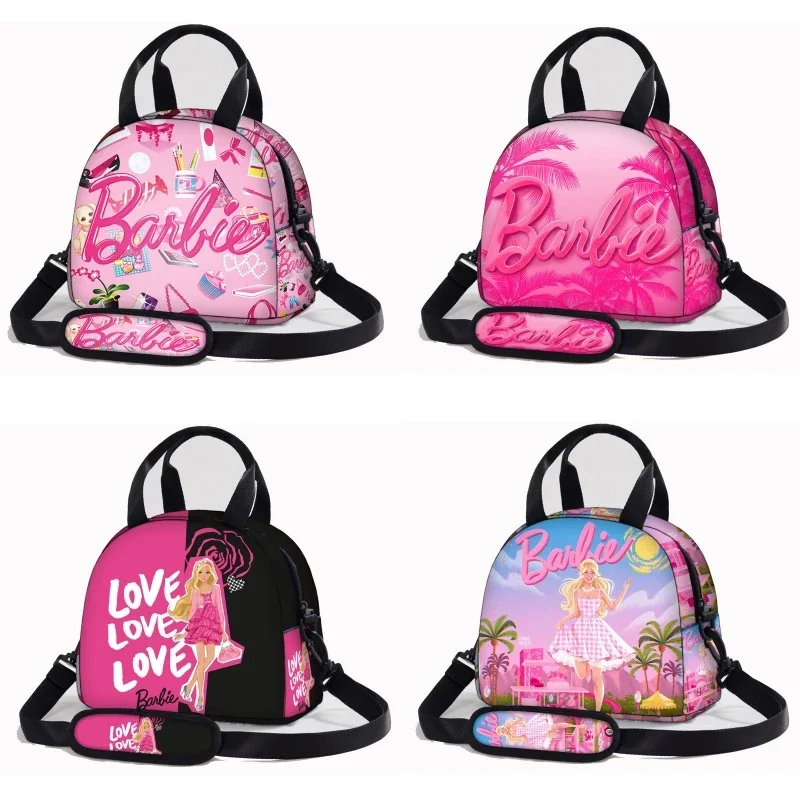 

Новый Ланч-бокс Барби, сумка, изолированный Ланч-бокс с милым аниме рисунком из мультфильма, вместительная милая сумка-холодильник, сумки через плечо, сумка через плечо