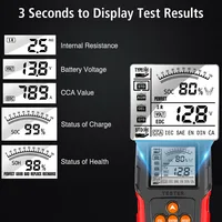 SOH SOC CCA IR Measurement for Car Truck Car Motorcycle Battery Tester 12V 24V Battery Analyzer Test Tool Digital - Image 4