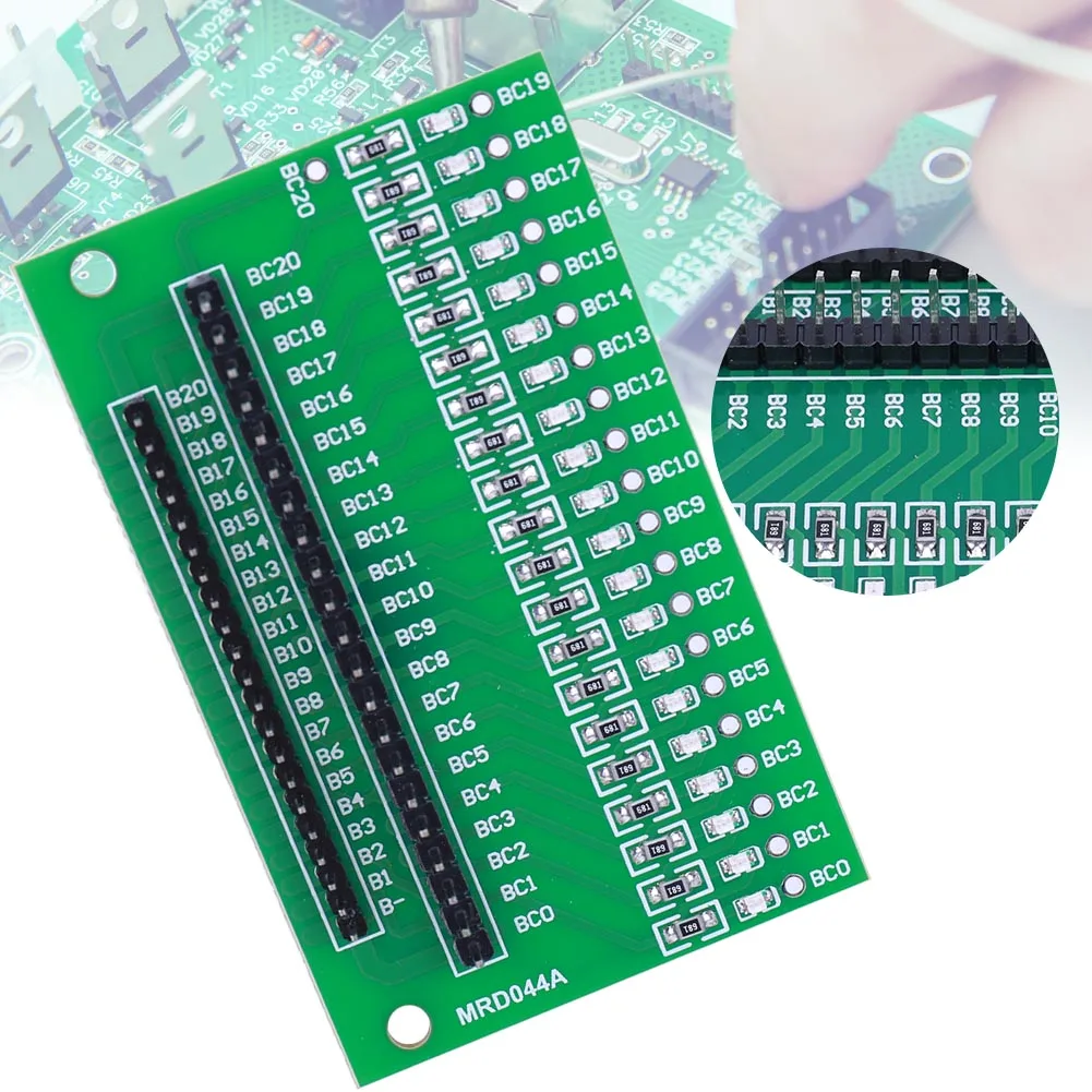 BMS 20S Wiring Detection Light Board Lithium Battery Tester Board LED Indicator Detection Li Ion Battery Protection Board 48 V