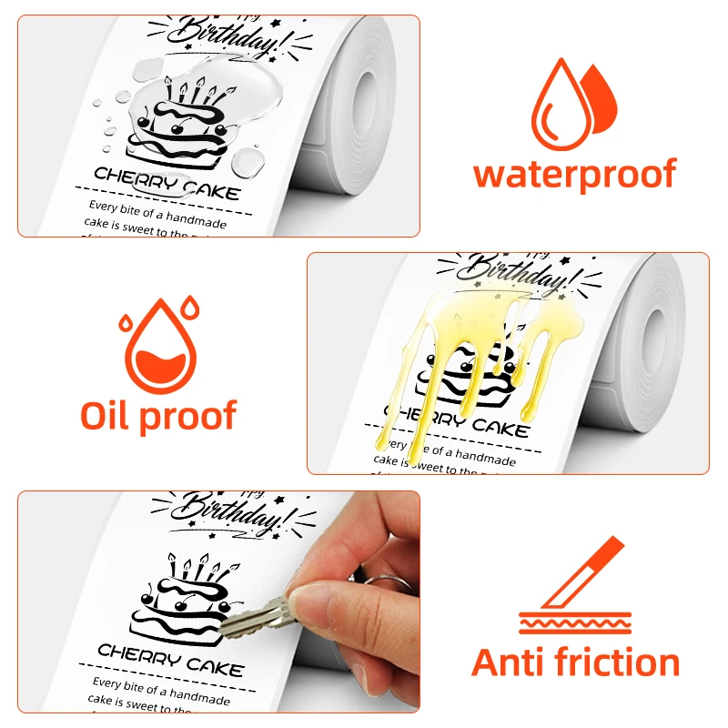 5 Rolls/10 Rolls 50X80Mm, White Multifunctional Waterproof and Oil-Proof Thermal Label Stickers, Each Roll Contains 150 Stickers, Suitable for Office, School, Clothing, Supermarket, Postage Address, S - 4