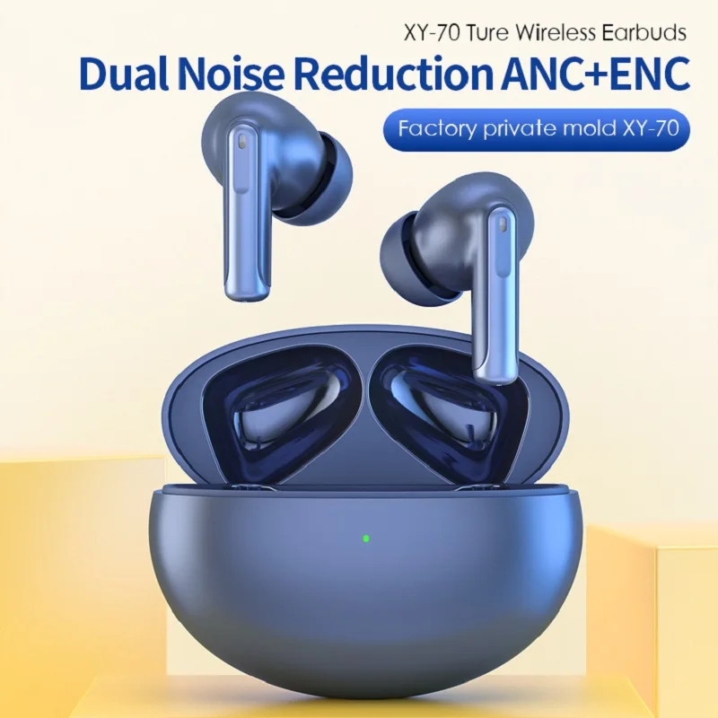 

Genuine OKSJ XY70 TWS Bluetooth Headset Wireless Earphones ENC Noise Reduction Headphones Touch Control Earbuds Free Shipping