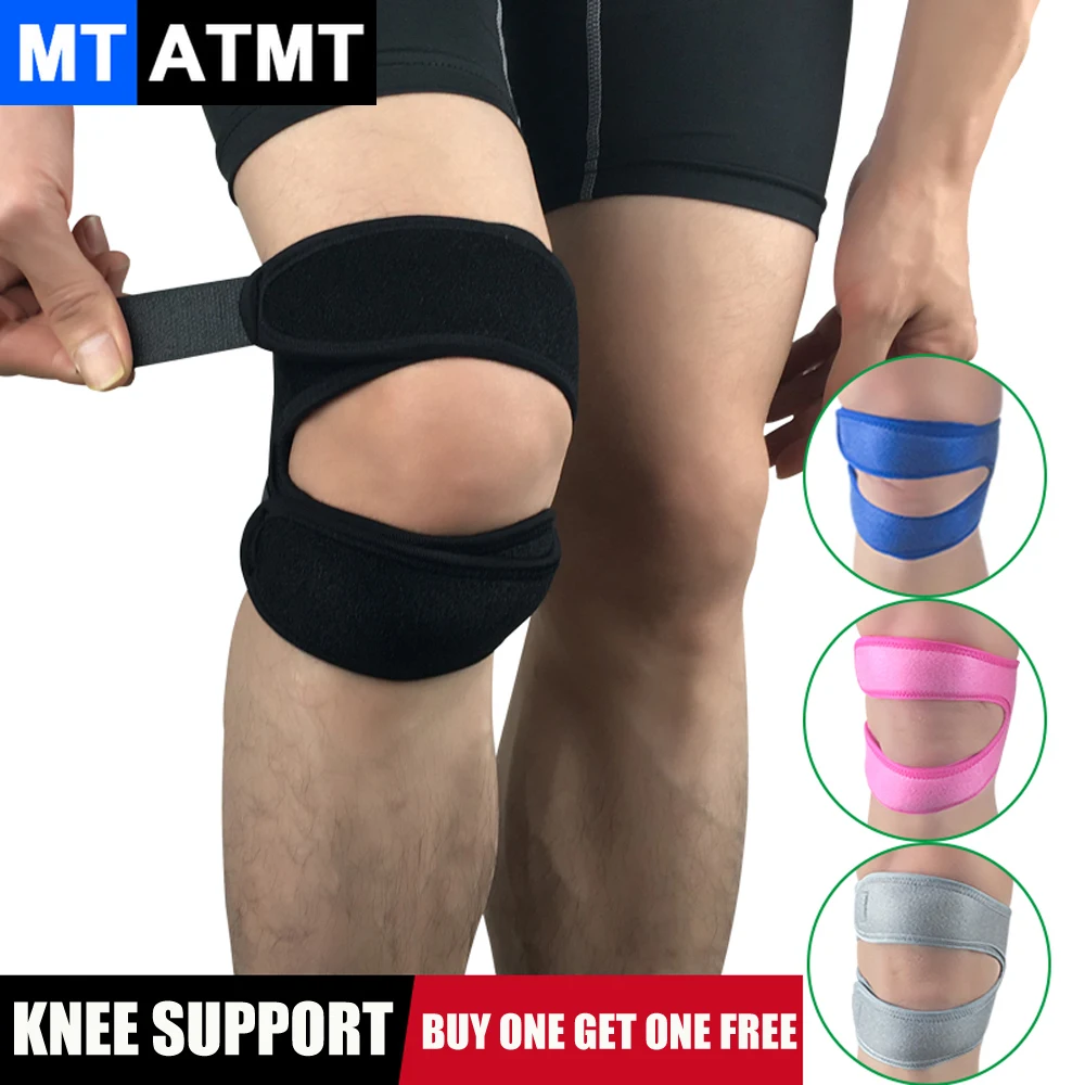

MTATMT 1Pair Adjustable Knee Patellar Sports Kneepad Knee Support Tendon Support Strap Band Open Knee Wrap for Running Outdoor
