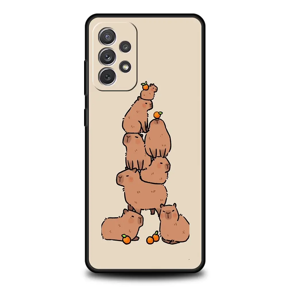 Cute Cartoon Capybara Couple Phone Case
