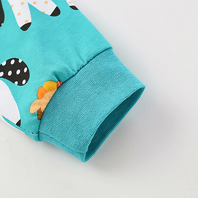 2025 New Autumn Spring Baby Girls Long Sleeves Cartoon Unicorn Dress Cotton Casual Clothes for Kids 2-7 years