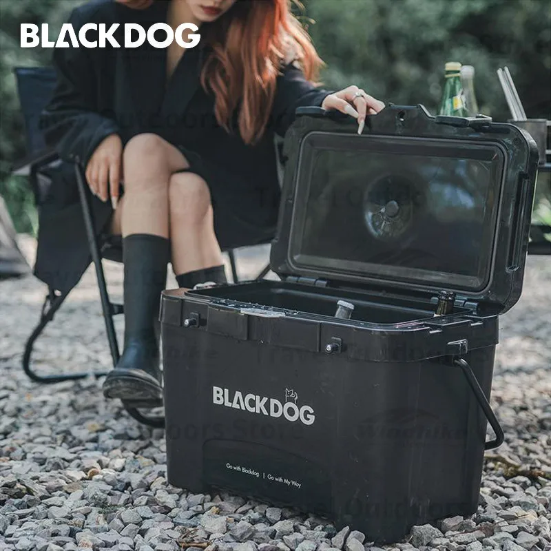 Naturehike BLACKDOG Camping Cooler Insulation Box Refrigerated Storage Outdoor Fishing 26L Car Ice Bucket Picnic PP Portable