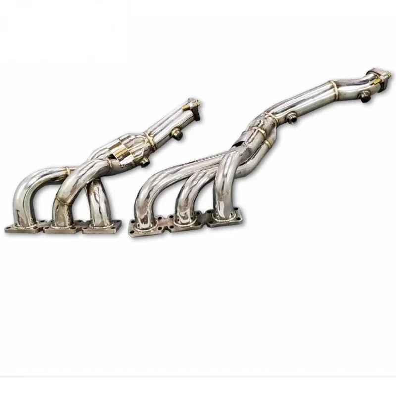 The first section of plantain manifold For BMW 325/330 E46 3.0L 2003-2005 Catless Exhaust Downpipe