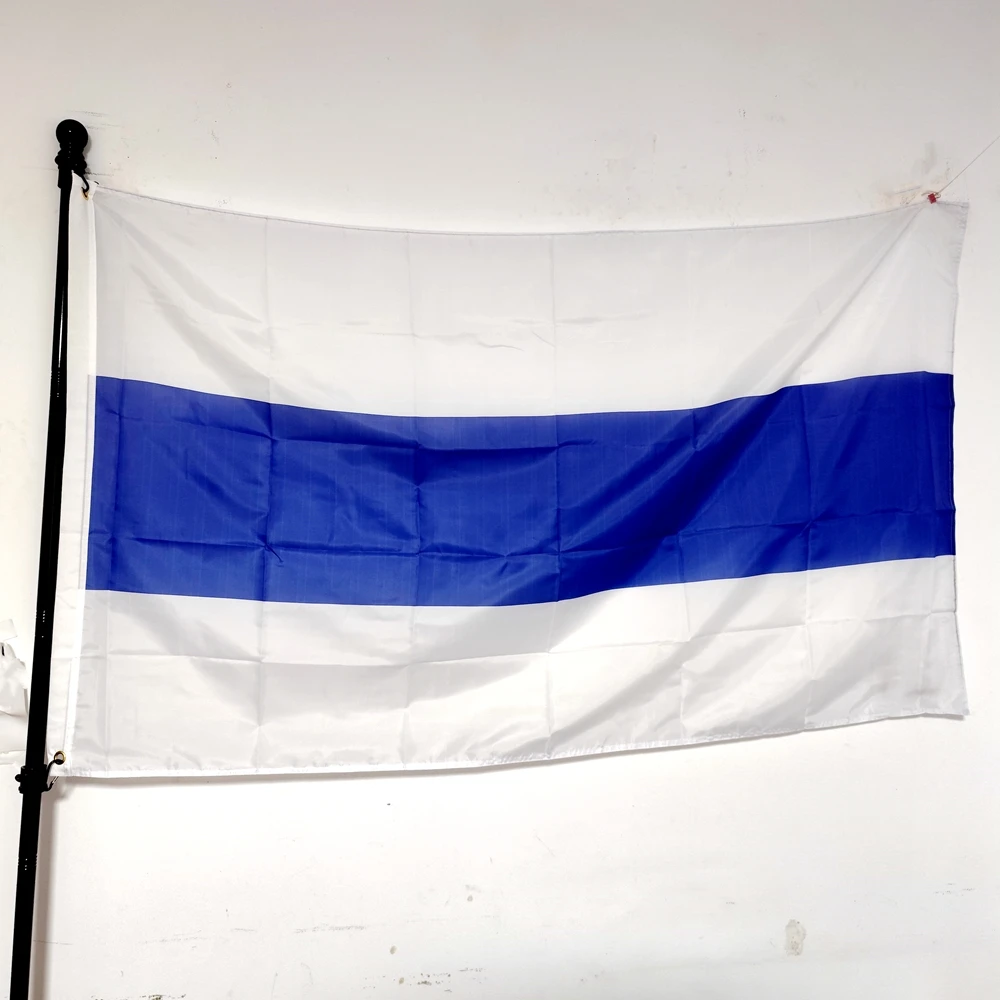 Russland Weiß-Blau-Weiße Flaggen Flagge Indoor Outdoor Banner 90x150cm Flagge Dekoration Hängend Fliegen – Detail 1