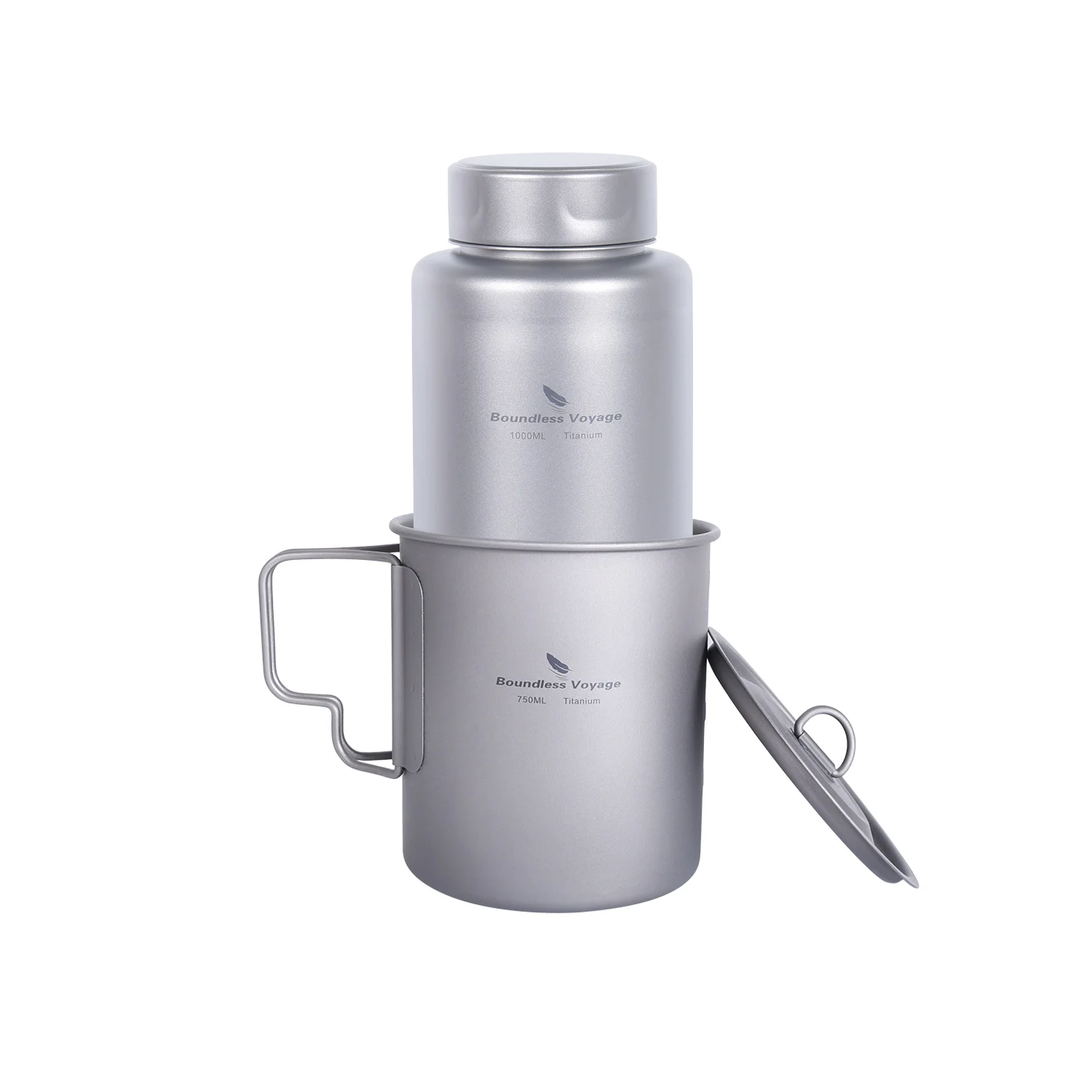 Boundless Voyage 寝袋のない旅行1l/33.8ozチタンボトル単層