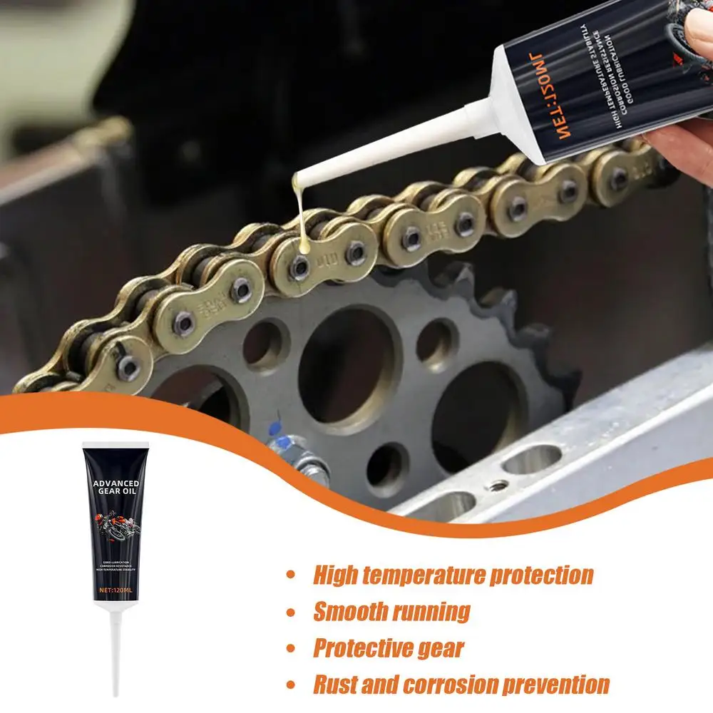 Chain lube long spout easy pour design