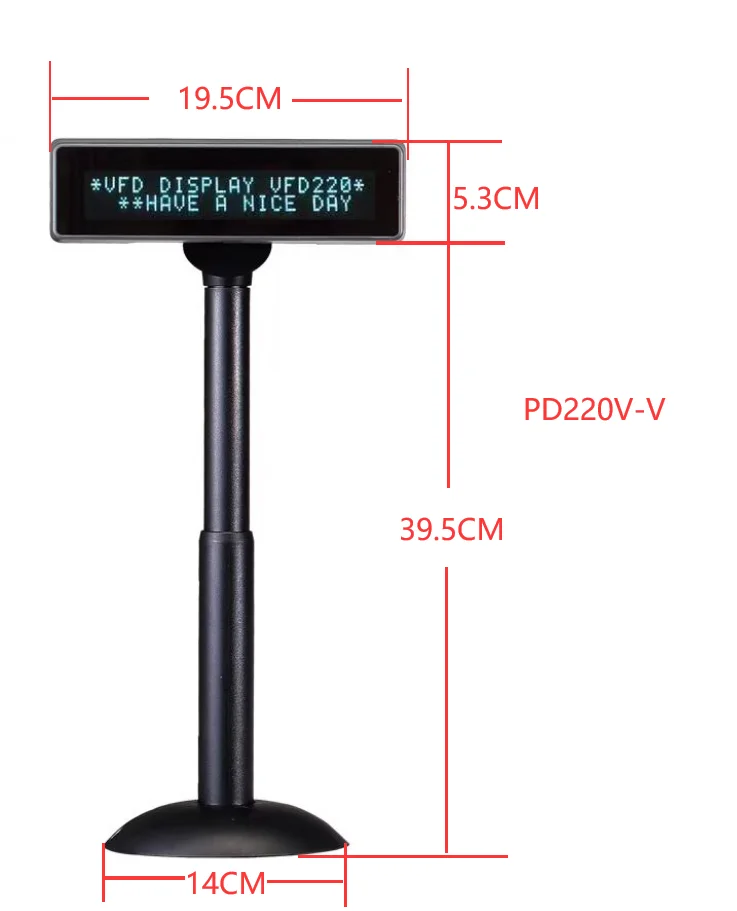Cliente Display para Caixa Registadora 220v Independente Sistema Pos Loja Supermercado Caixa Display Consumo Quantidade - Imagem 2
