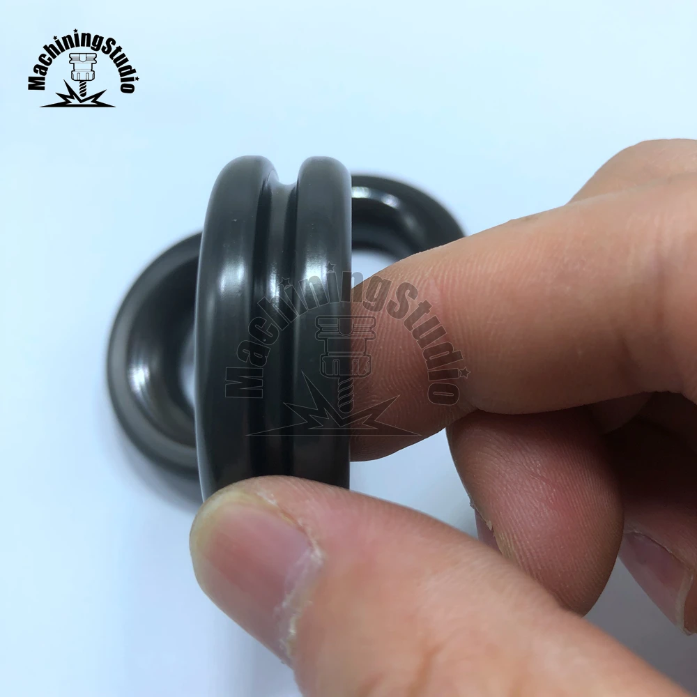 Solid Rings Pulley for Sailboat Sailing - Low Friction, Hard Anodized with PTFE Coating