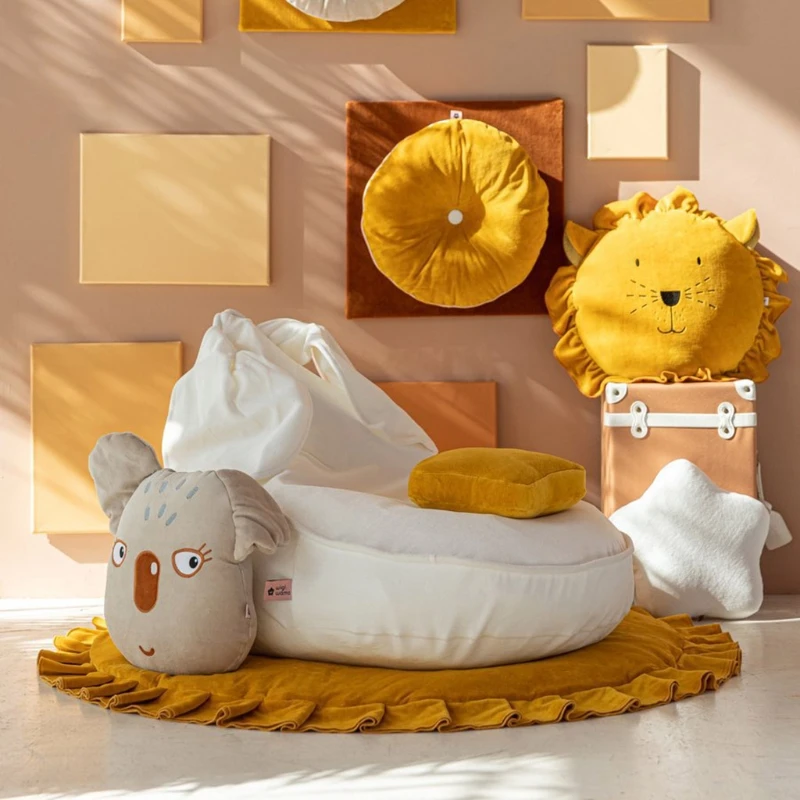 

Baby Play Mat Crawling Carpet Kids Room Floor Rug Round Game Pad Playmat Decor