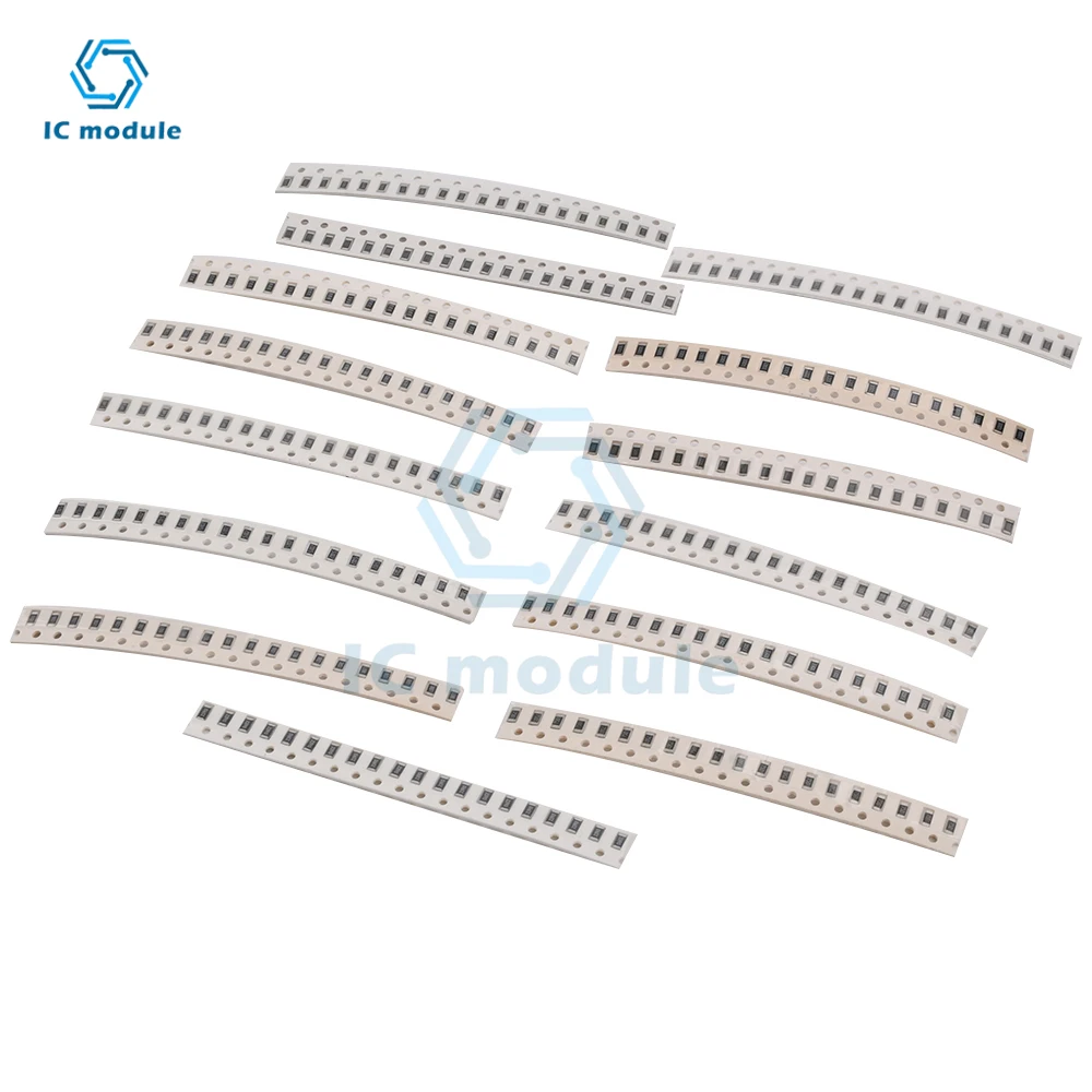 660pcs/lot 1206 0805 0603 SMD Resistor Kit Assorted Kit 1ohm-1M ohm 1% Sample Kit 660pcs lot 0603 smd resistor kit assorted kit 1r ohm 1m ohm 1% 1608 1r 11m 33valuesx20pcs 660pcs sample kit sample bag