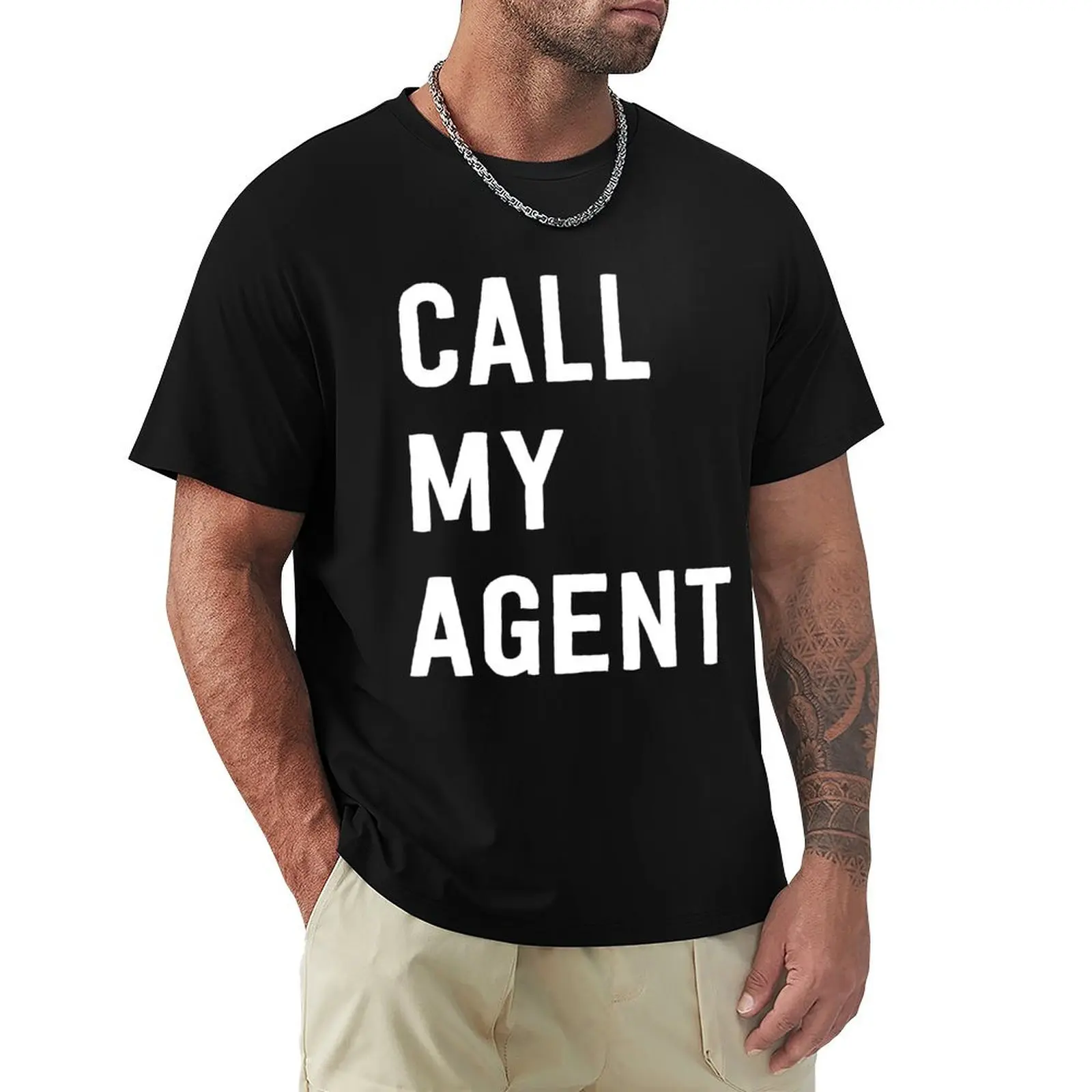 

Мужская футболка с коротким рукавом Call my agent