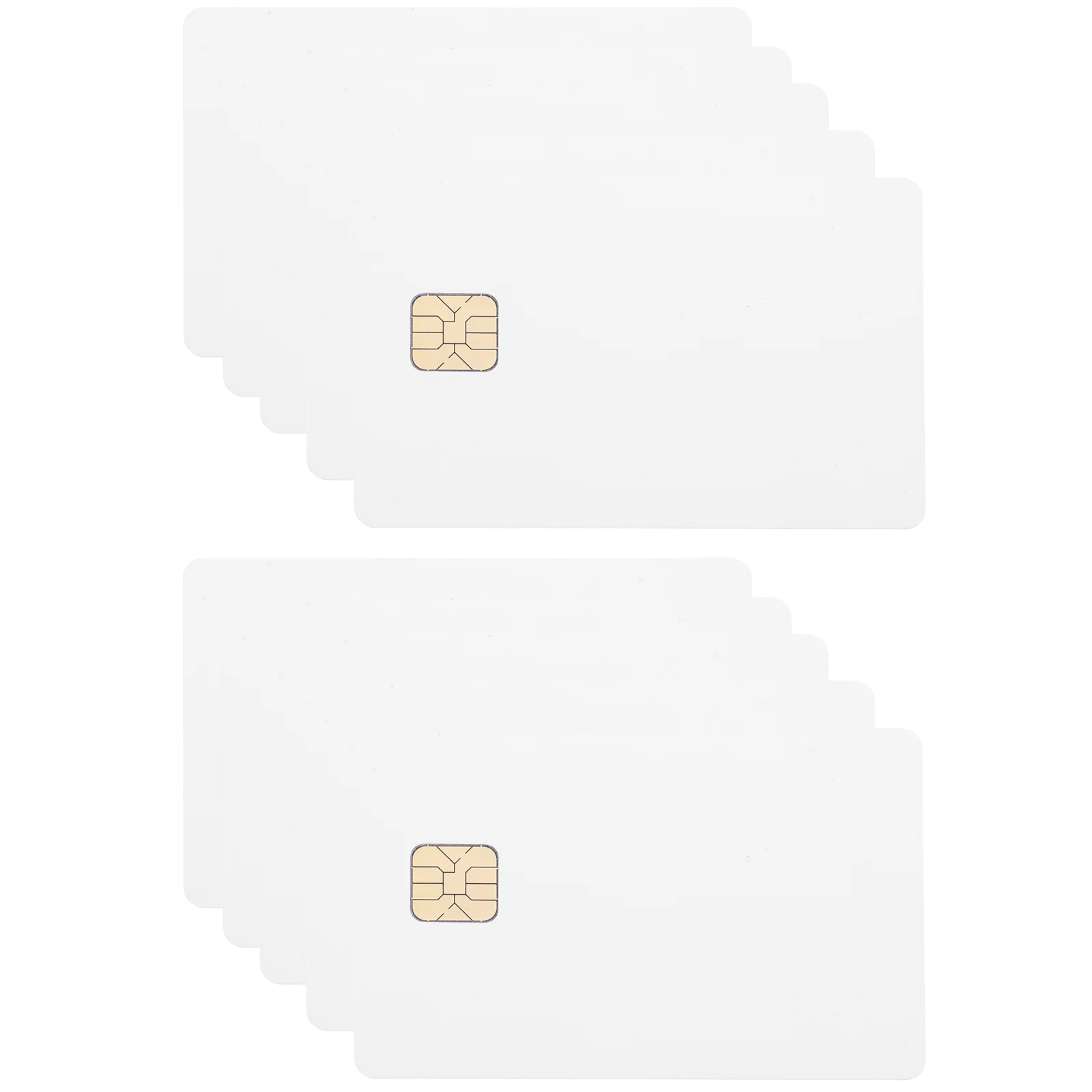 칩 PVC 빈 카드, 스마트 IC 카드, 빈 흰색 카드, 10 개