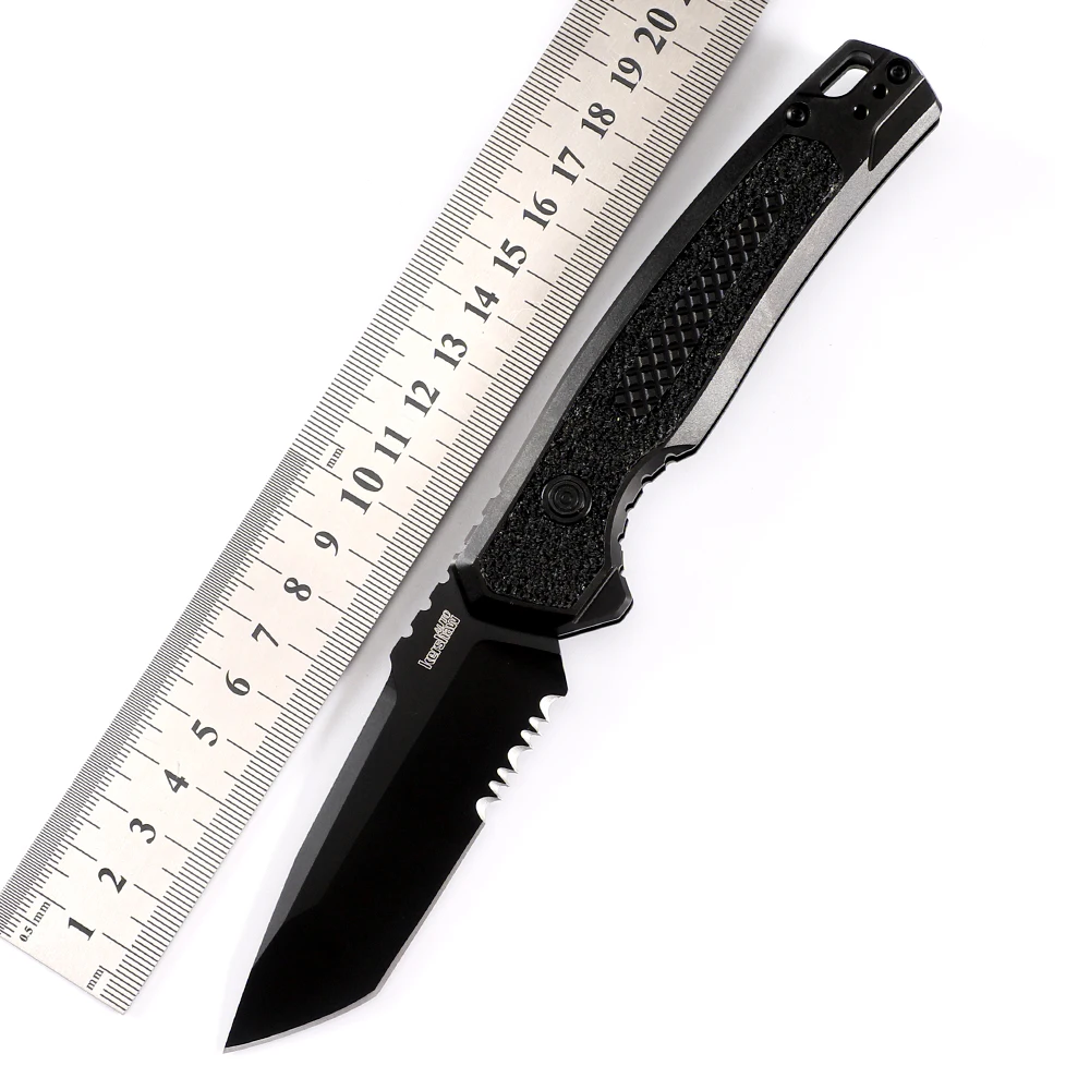 

Kershaw 7105 CPM M4 Blade T-head half tooth aviation aluminum alloy handle Folding Pocket Knife Survival Tool