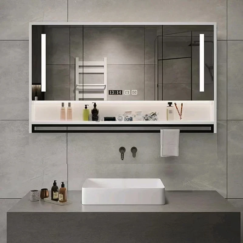 Armadi Per Camera Da Letto In Legno Scaffali Organizer Armadi Da Bagno Intelligenti Di Lusso Specchio Salvaspazio Mobili Da Bagno Mobili Ausiliari