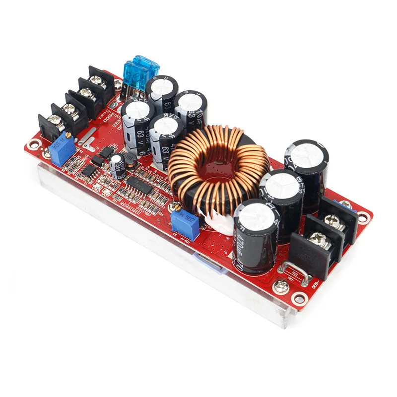 10V-60V Liter12V-80V 1200W 고전력 DC-DC 조정 가능한 부스트 전원 공급 장치 모듈 보드 30A 정전압 및 정전류