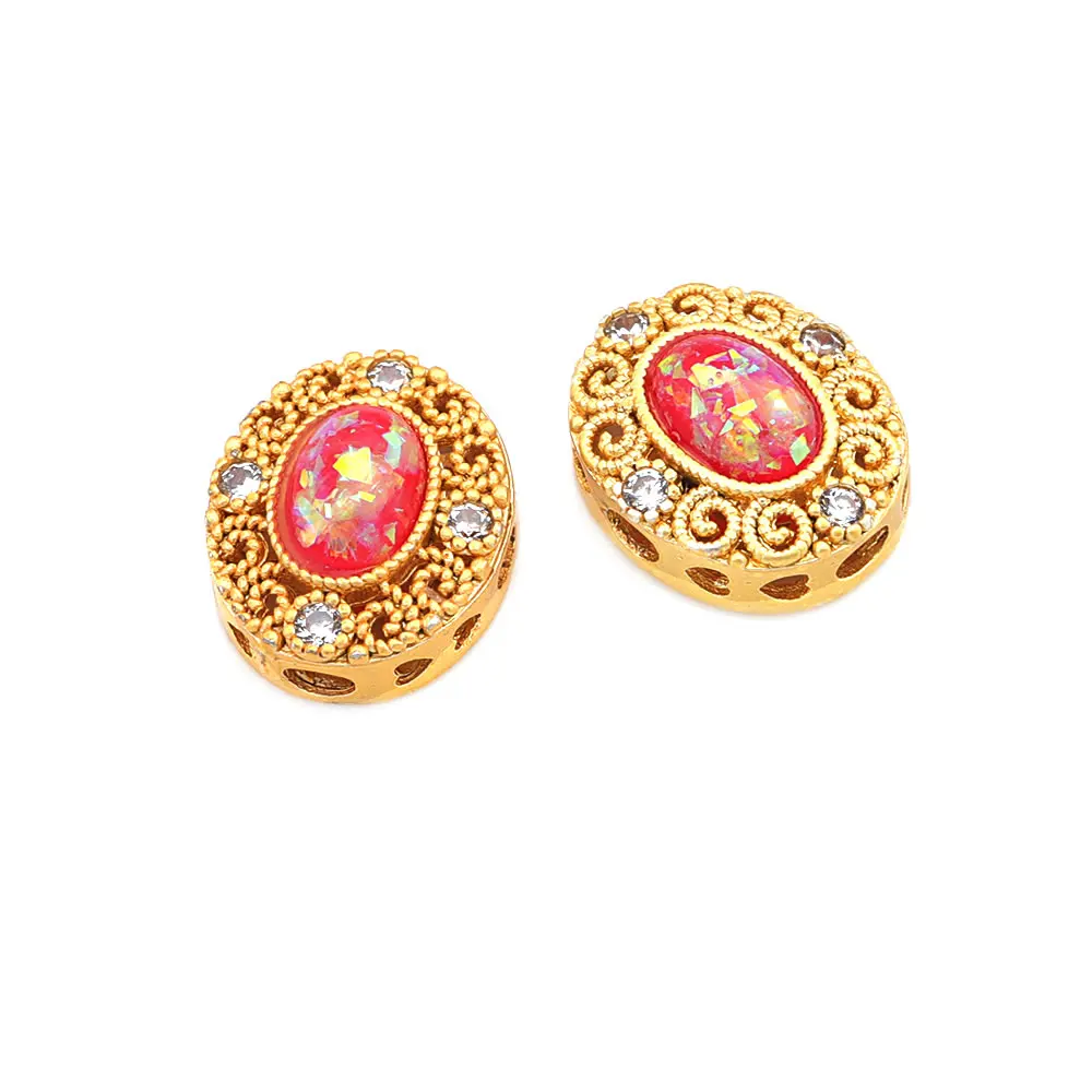 Pulseras de Cuentas Nepalesas Vintage Estilo 5PCS Brasso Dorado Mate Accesorios DIY para Hacer Joyería - details 25