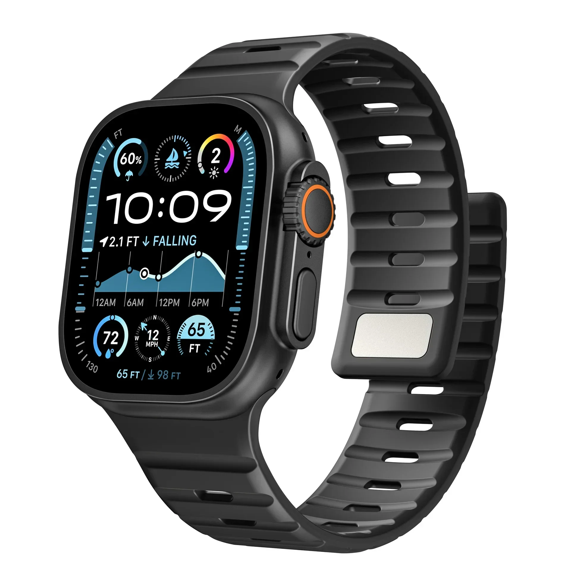 Magnetic Silicone Wave Wristband