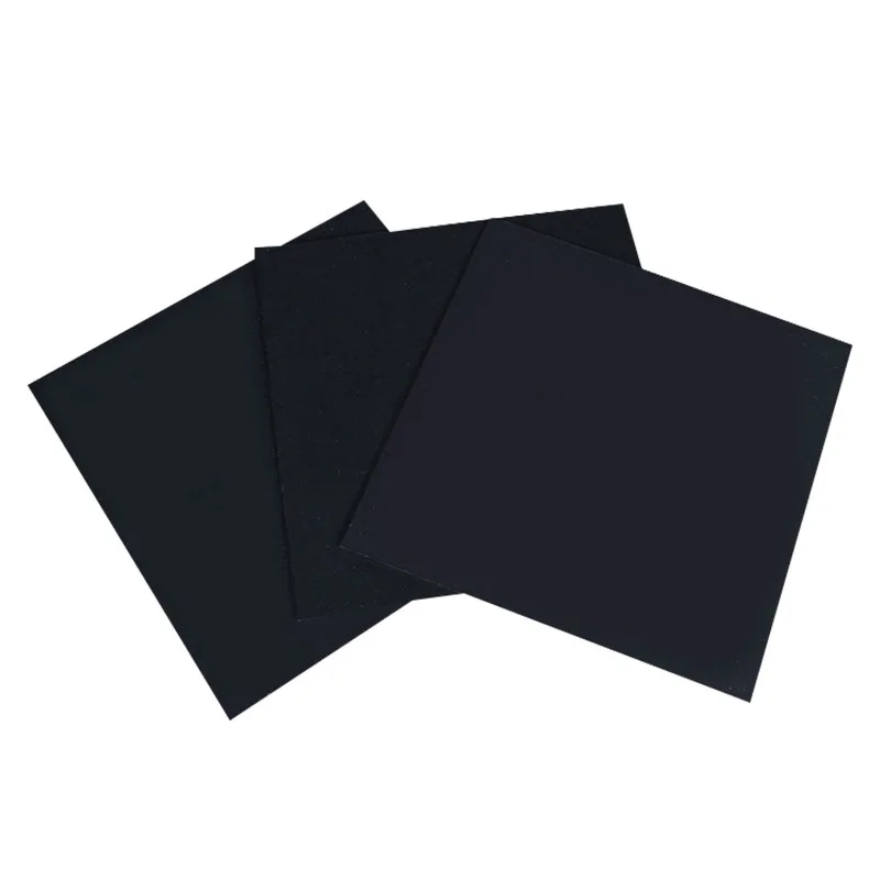 Black PVC Board Hard Plastic Sheet Thin Plate Thickness 0.4/0.5/1mm Corrosion Resistance Insulation Decoration Chemical Industry