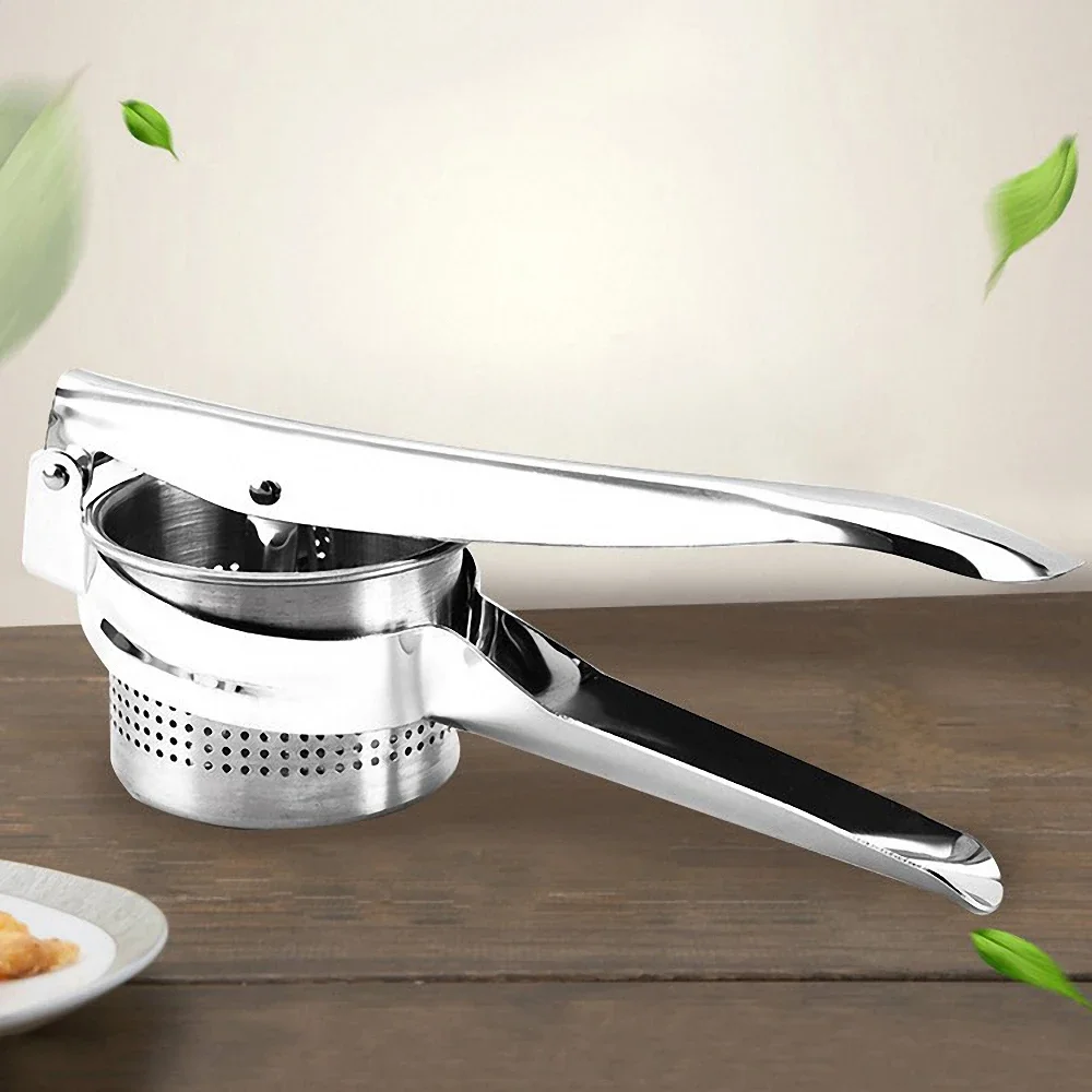 

1Pc Stainless Steel Fruit Presser Juicer Squeezer Vegetable Potato Ricer Masher Garlic Press Machine Kitchen Gadgets
