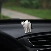"On the way to work companion, car small decorations, simulated cat, car center console, door and window edge, cute decorations" 4